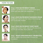 O3+ Mijoo Korea Glass Glow Facial Kit with Rice Water & Probiotics for Radiance - All Skin Types 50 gm