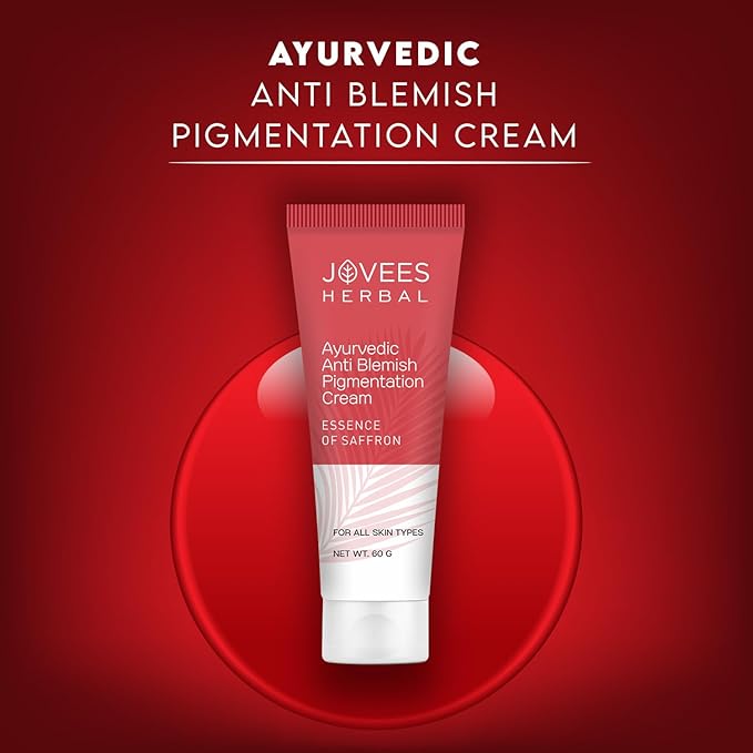 Jovees Herbal Anti-Blemish Pigmentation Cream Essence Of Saffron | For All Skin Types - 60g