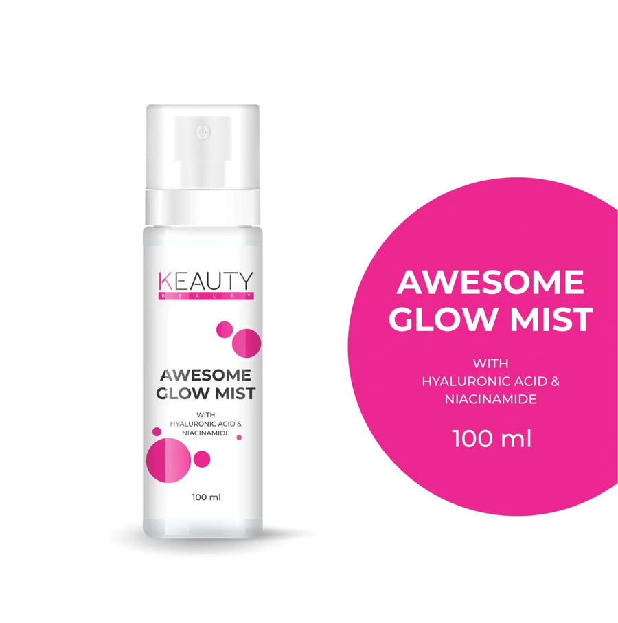 KEAUTY BEAUTY AWESOME GLOW MIST WITH HYALURONIC ACID & NIACINAMIDE 100ML