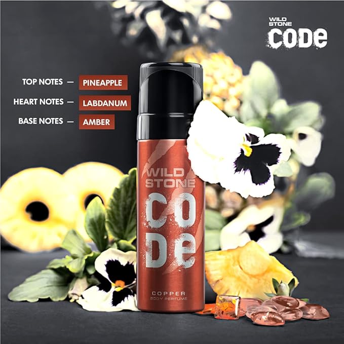 Wild Stone CODE Copper Long Lasting No Gas Perfume Body Spray For Men 120ml