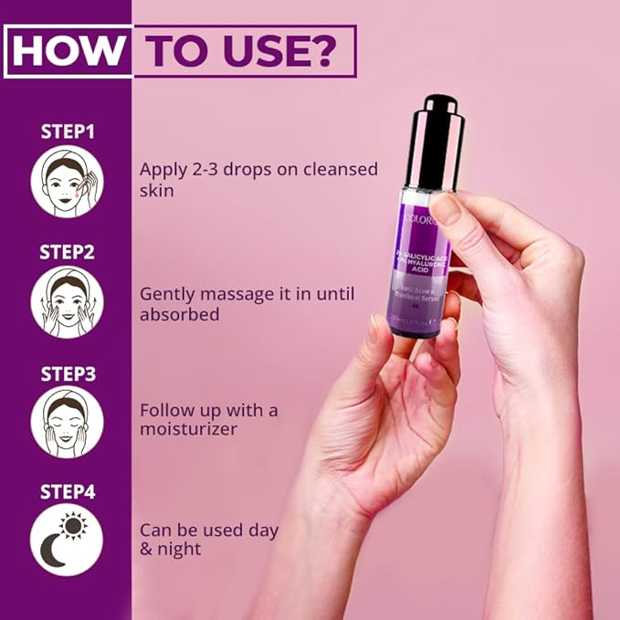 colorbar 2% salicylic acid +1% hhyaluronic serum 30ml