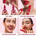 Nykaa Lip Grip No-Transfer Gloss Intense Shine Liquid Lipstick Gloss Intense Shine Liquid Lipstick 2ml