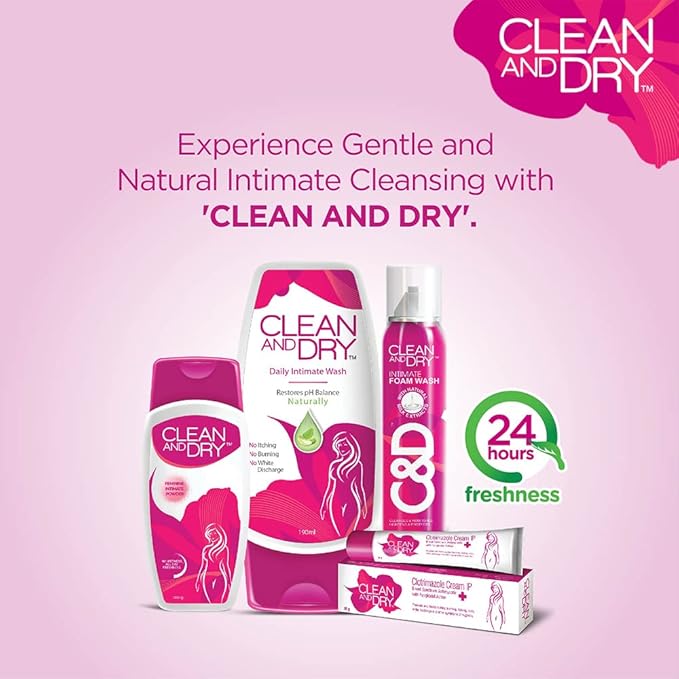 Clean And Dry Intimate Cleansing Foam Wash 85g