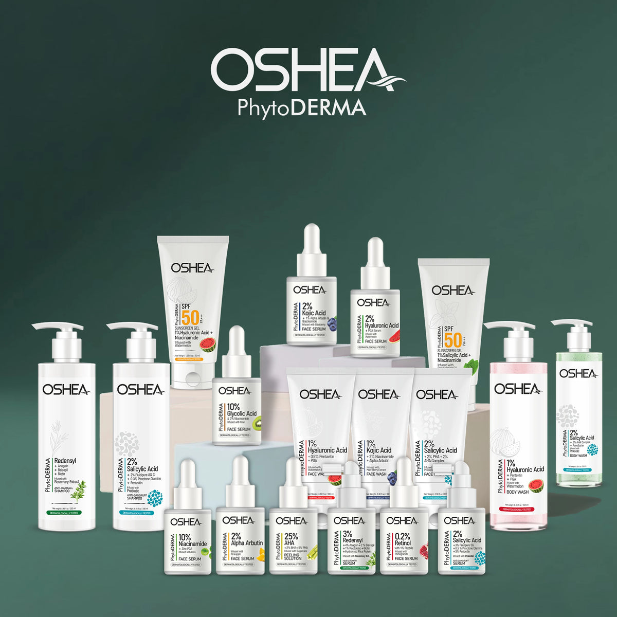 Oshea Herbals PhytoDerma 2% Kojic Acid + 1% Alpha Arburtin + Niacinmide Infused With Blueberry Face Serum 30ml