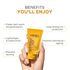 Oshea Herbals Uv Shield Mattifying Gel Cream SPF 45 PA +++ All Type Skin 120g