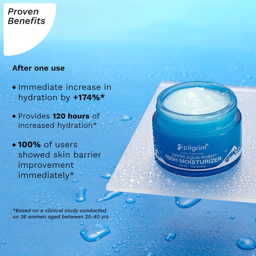 PILGRIM Swiss Aqua Rush™ 120H Moisturizer 50g