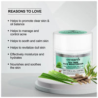 ColorBar Co-Earth Tea Tree Face Moisturizer Nourishes Skin, For Acne & Oil Control 100gm