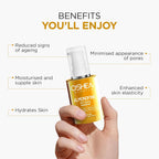 Oshea Herbals Almondfine Anti Ageing Face Serum for Women & Men | Reduces Fine Lines & Wrinkles | Boosts Hydration & Skin Elasticity All Skin Types 30ml