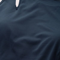 Enamor Shelf Bra Crop Vest | Crew Neck Vest With In-Built Shelf Bra Support | Hugged Fit E123
