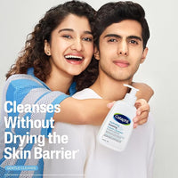 Cetaphil Hydrating Foaming Cream Cleanser 236 ml for Dry to Normal Sensitive Skin with Niacinamide, Aloevera and Glycerin