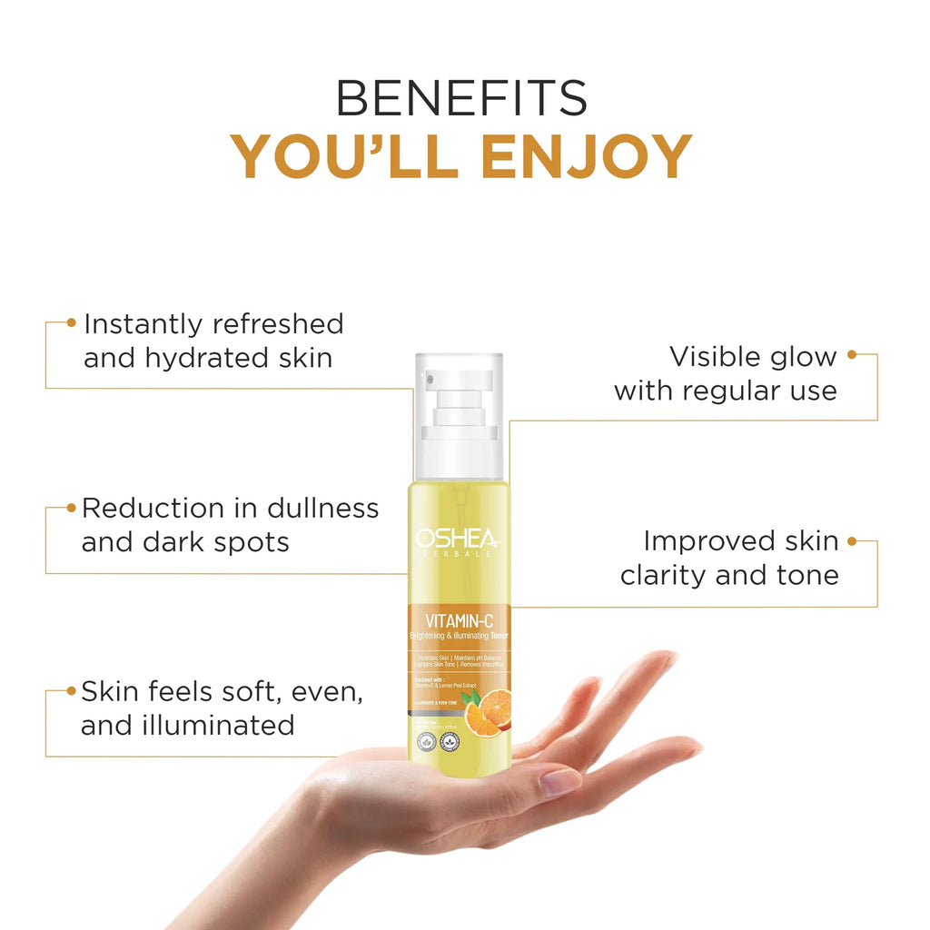 Oshea Herbals Vitamin-C Brightening & Illuminating Toner 120ml