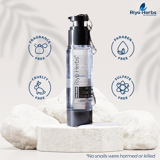 Riyo Herbs Advanced Snail Mucin 98 Essence Serum 50ml | Enrich with Hyaluronic Acid and Lactic Acid For Glowing & Hydrating Skin | Korean Skincare