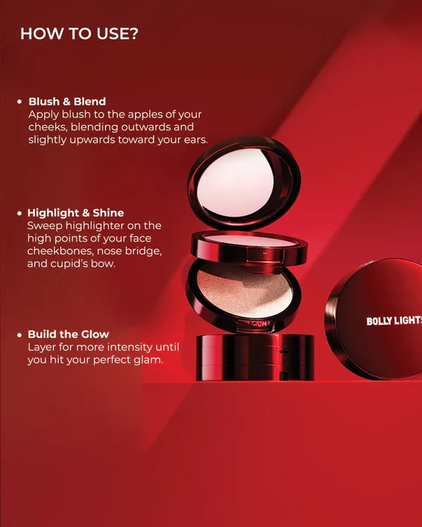 COLORBAR Bollylights Insta-Glam Flush & Blush Duo 15g