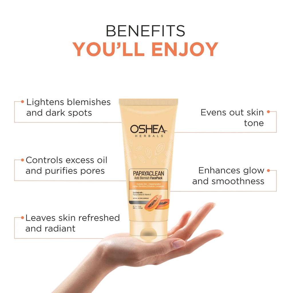 Oshea Herbals Papayaclean Anti Blemish Face pack 100g