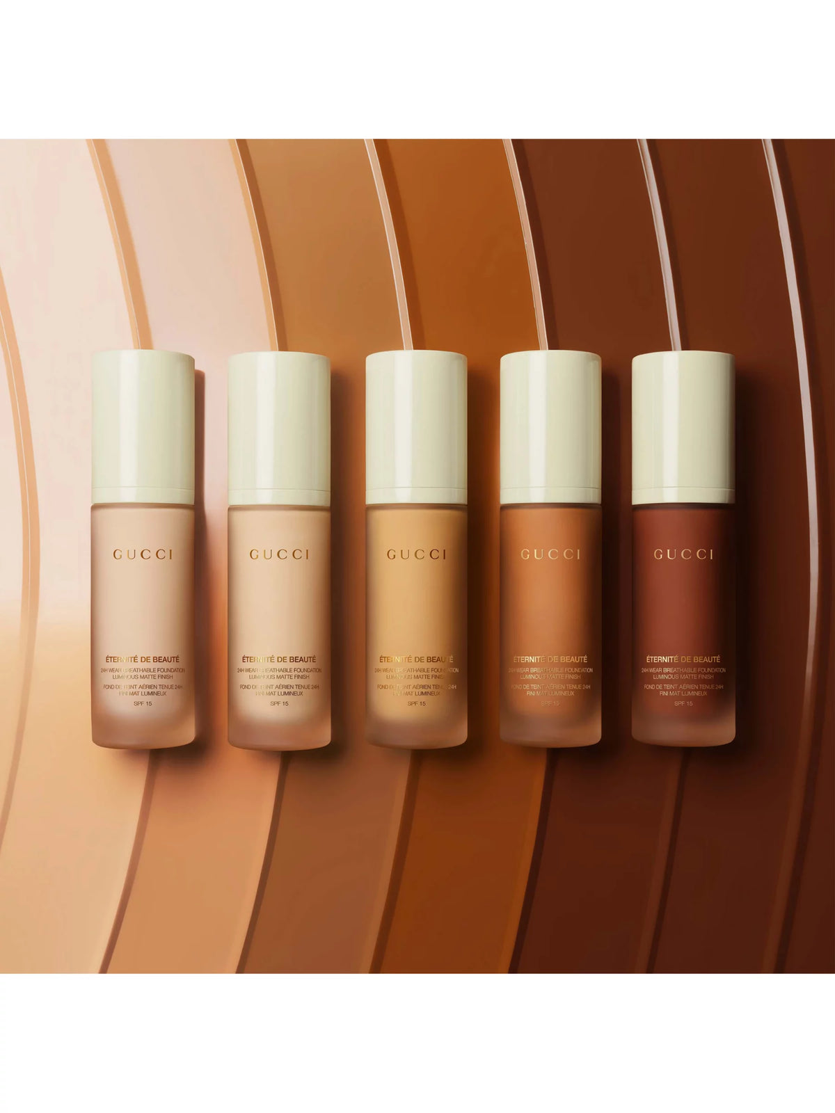 GUCCI ETERNITE DE BEAUTE 24H WEAR BREATHABLE FOUNDATION LUMINOUS MATTE FINISH SPF-15 30ML