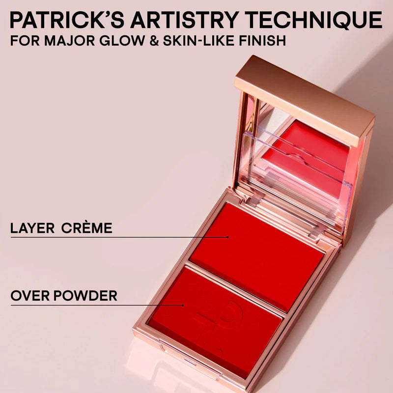 Patrick Ta For Face Double-Take Creme & Powder Blush Duo Creme Double Tenue & Poudre Blush