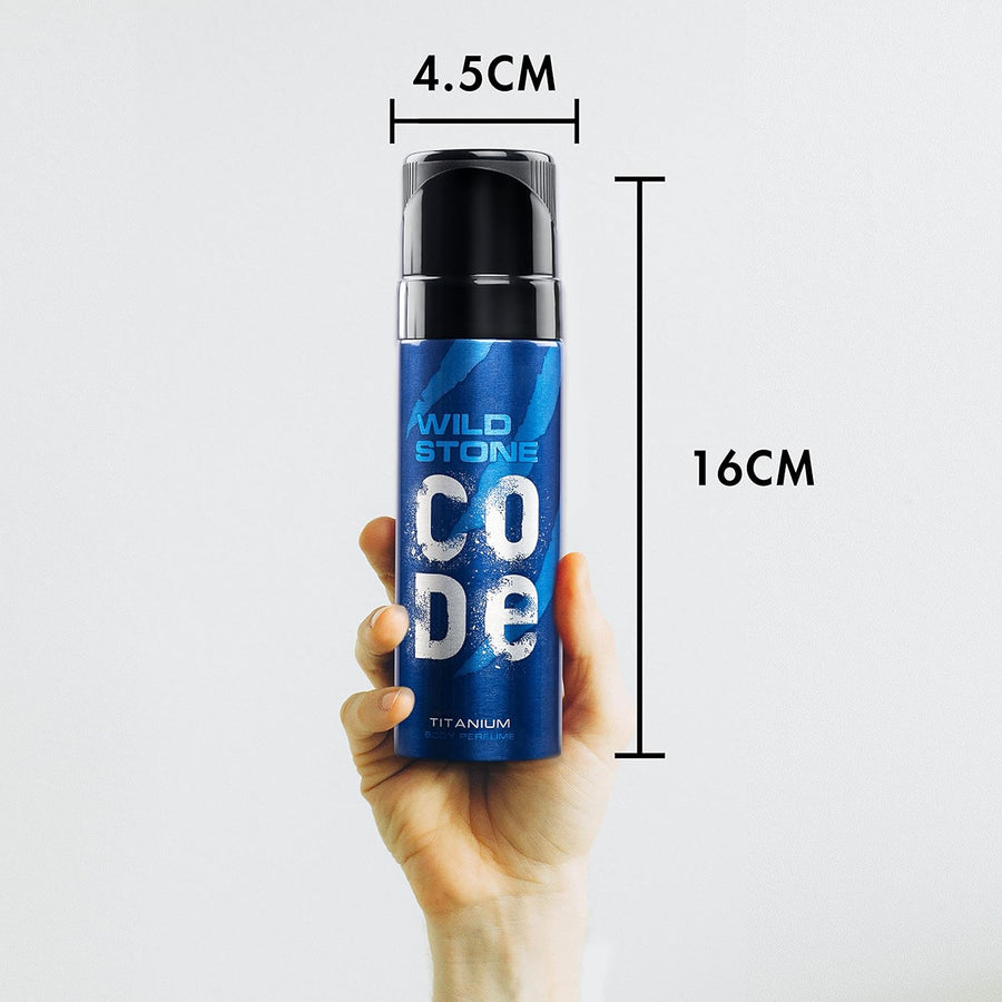 Wild Stone CODE Titanium Long Lasting No Gas Perfume Body Spray For Men 120ml