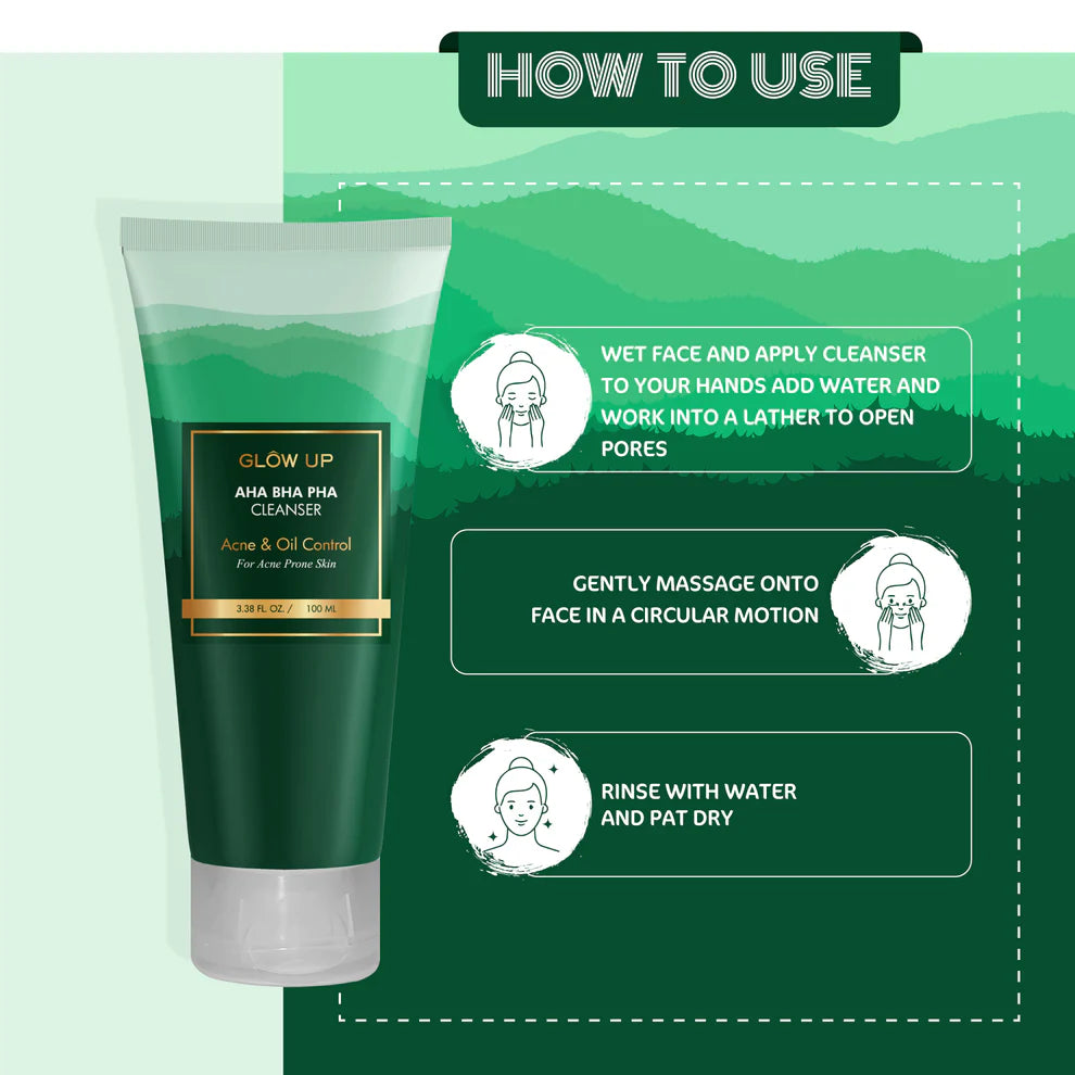 Glow Up AHA BHA PHA CLEANSER ACNE & OIL CONTROL - 100ml