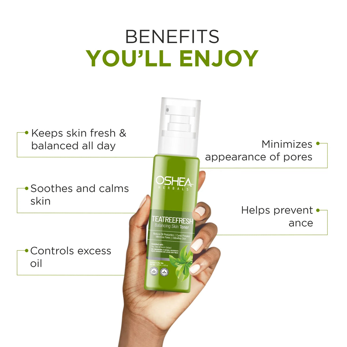 Oshea Herbals Teatree Fresh Balancing Skin Toner 120ml