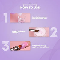 Red Square Ezflow Nail Systems Macinum Adhesion Q Monomer Professional Acrylia System 150ml