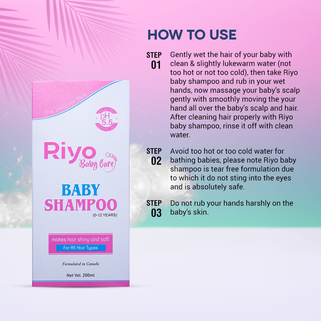 Riyo Herbs Baby Care Baby Shampoo For All Hair 200ml