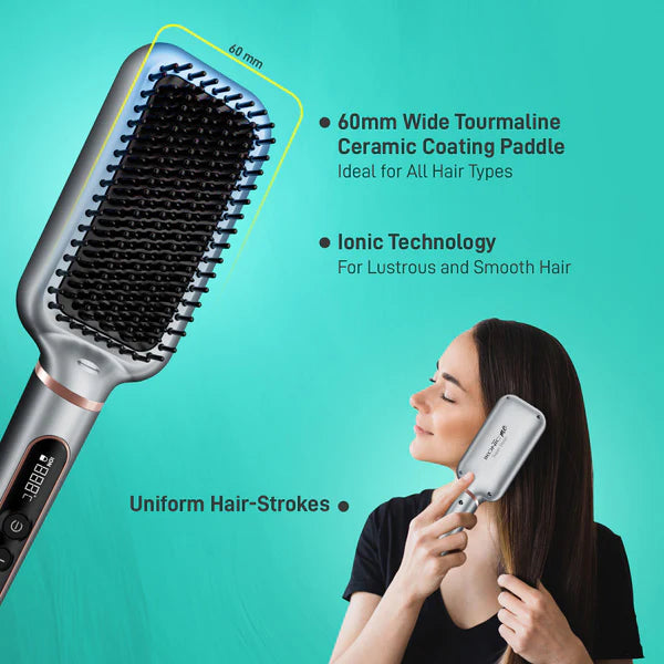 Ikonic Me Super Styler Triple Bristle Brush ( Sliver )