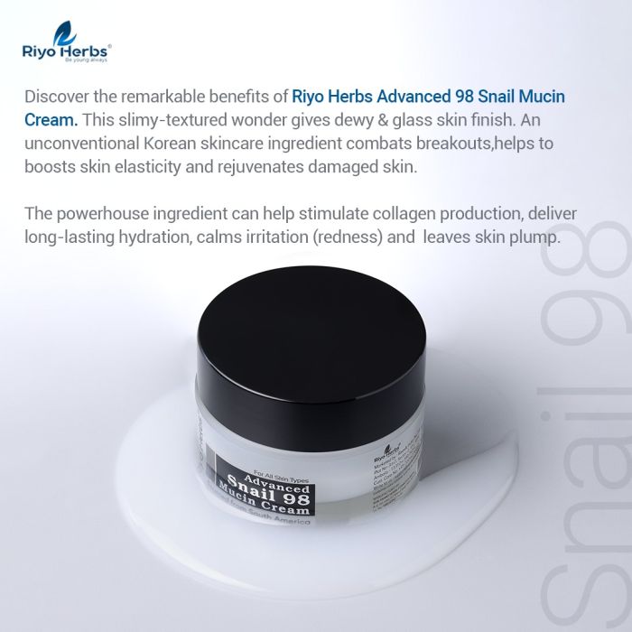 Riyo Herbs Advance Snail 98 Mucin All in One Cream 50g