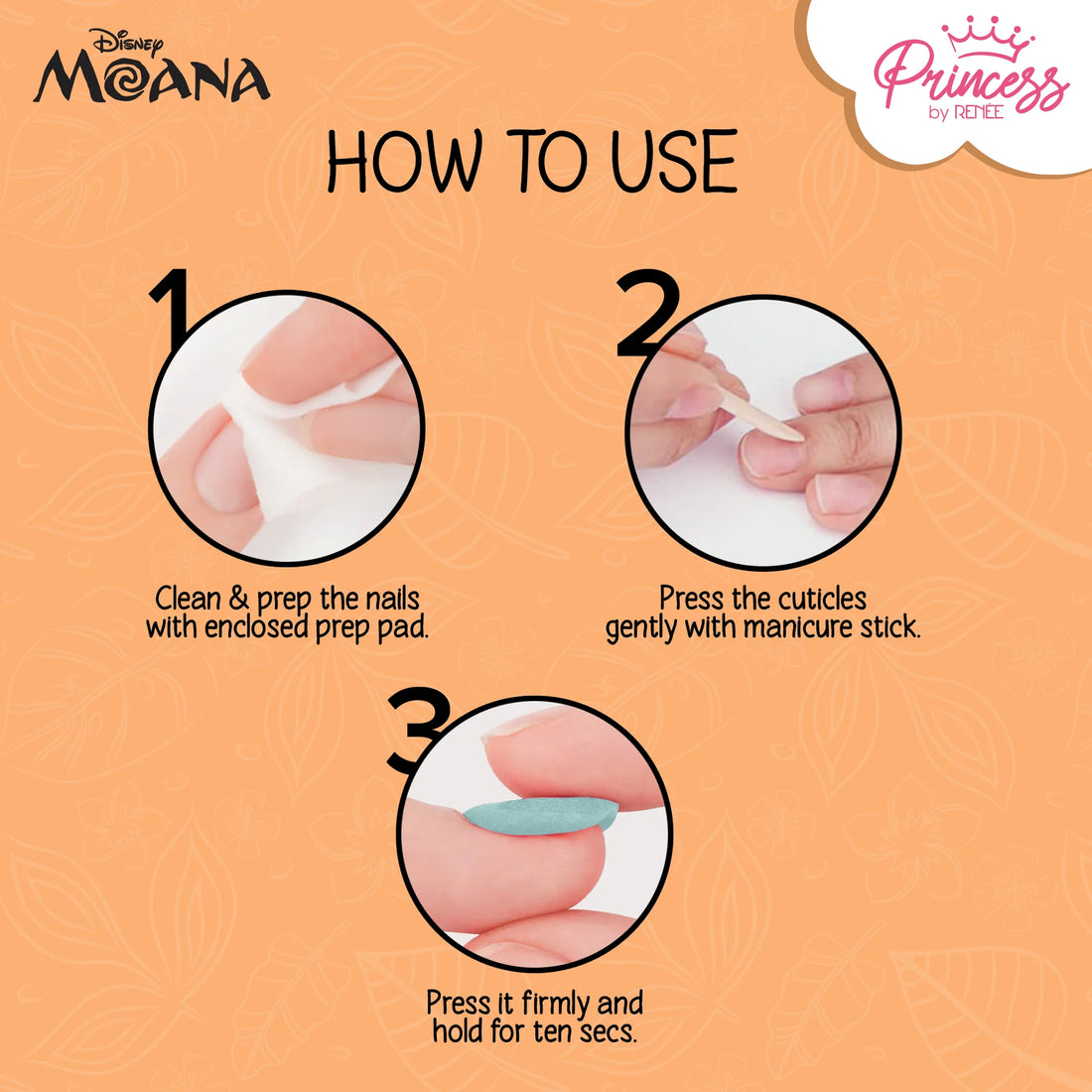 Princess by RENEE Disney Moana’s Stick On Nails