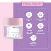 Glow Up Detan Face Pack - 100g