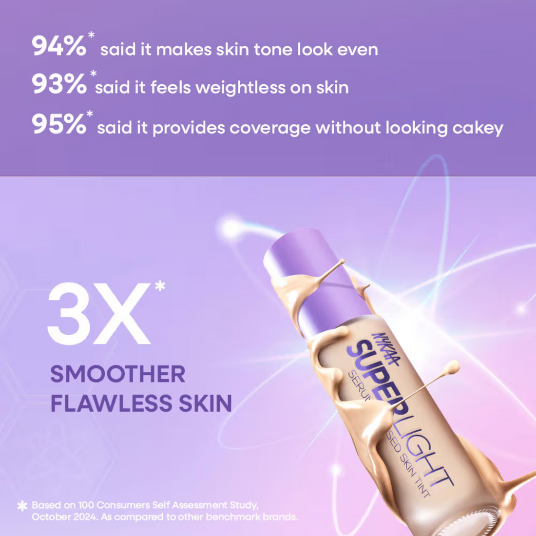 Nykaa Superlight Serum Matte Filter Finish Skin Tint Foundation (30ml)