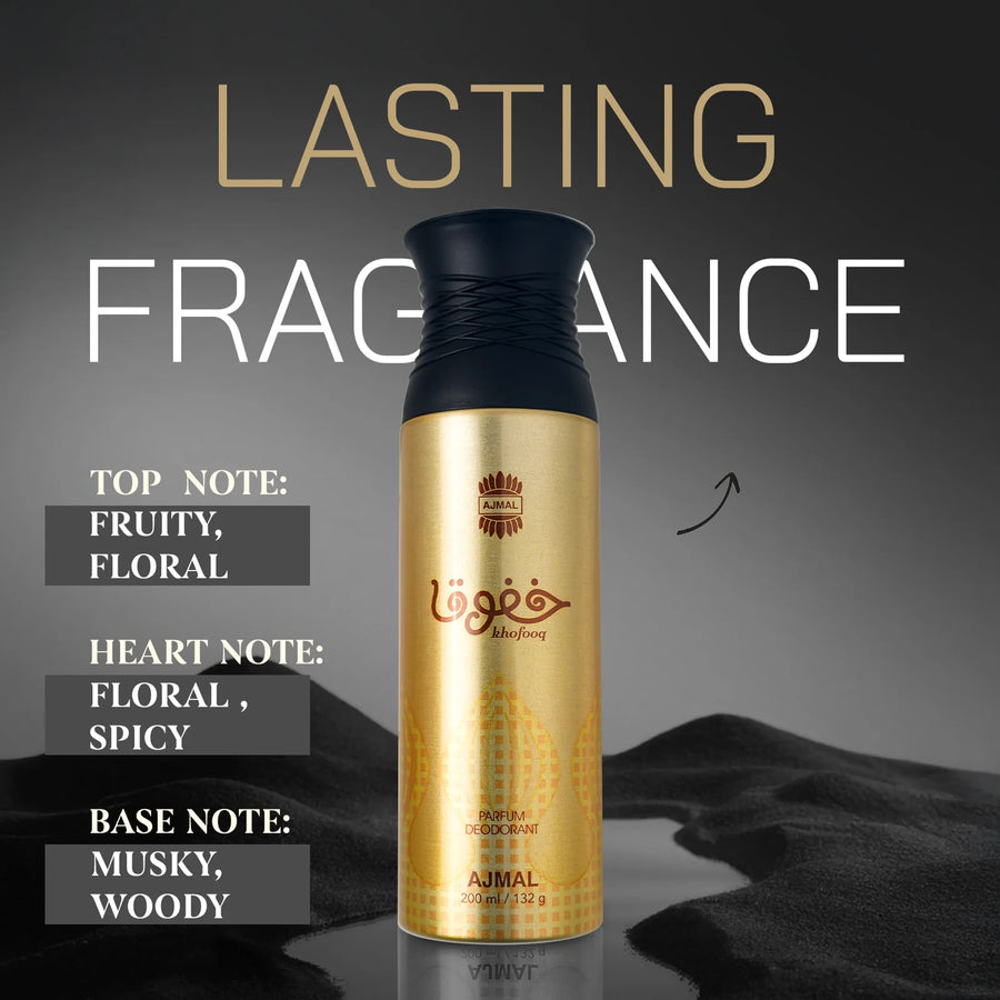 Ajmal Khofooq Deodorants 200ml for Unisex
