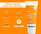 The Derma co Pore Minimizing Priming Sunscreen with SPF 50 & PA+++ For Open Pores & UVA/UVB Protection - 50g