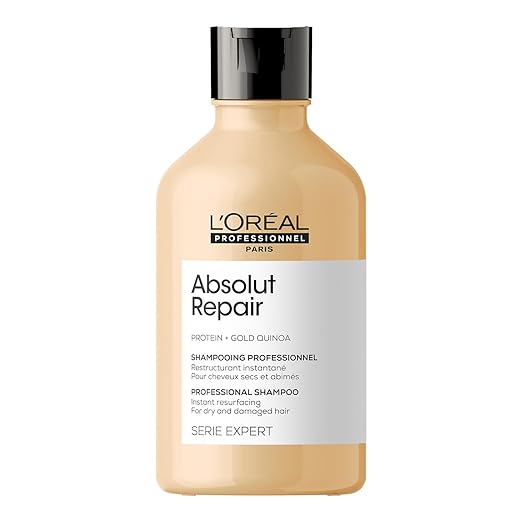 L'OREAL PROFESSIONNEL PARIS Absolut Repair Shampoo For Damaged & Weakend Hair, 300ML |Professional Hair Repairing Shampoo|Hair Strengthening Shampoo