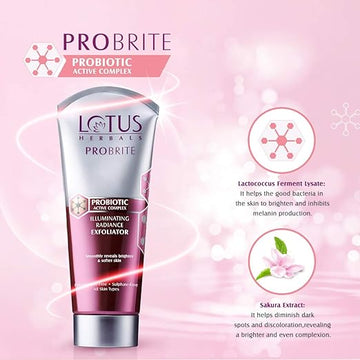 Lotus Herbals Probrite Illuminating Radiance Exfoliator, 100g