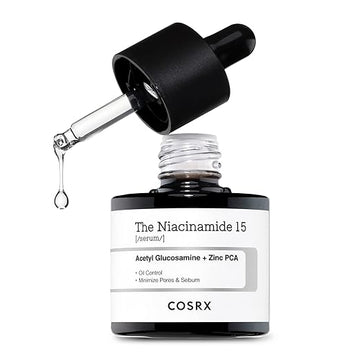 Cosrx Niacinamide 15% Face Serum 20ml | Minimizing Pores & Sebums | Blemish Treatments for Discoloration | Dark Spots | Enlarged Pores | Artificial Fragrance-Free | Parabens-Free
