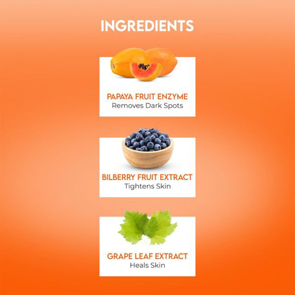 Jovees Herbal Papaya Face Wash for Women/Men | Bright & Glowing Skin | Removes Pigmentation & Dark Spots | For All Skin Types 300ml