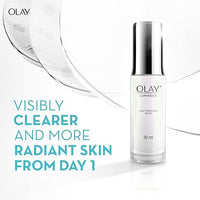 Olay Niacinamide Face Serum | Clear and Even Skin | Fights Dullness and Provides Radiant Glow| Normal, Oily, Dry, Combination Skin | Paraben and Sulphate Free | 30ml