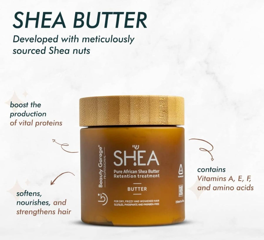 Beauty Garage Shea Butter Retention Treatment Mask 250ml