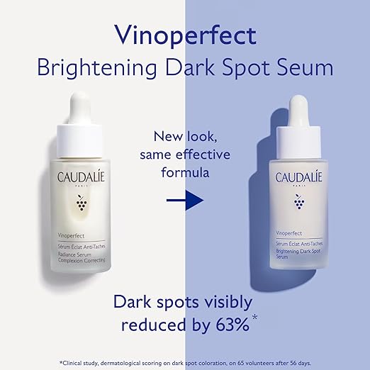 Caudalie Vinoperfect Radiance Dark Spot Serum - Reduces the Appearance of All Types of Dark Spots, Brightens & Evens Skin Tone 30ml