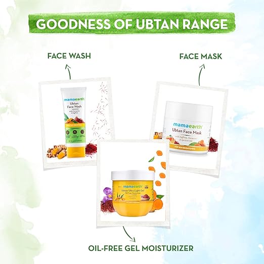 Mamaearth Ubtan Night Cream for glowing skin with Turmeric & Saffron for Skin Brightening 50 g