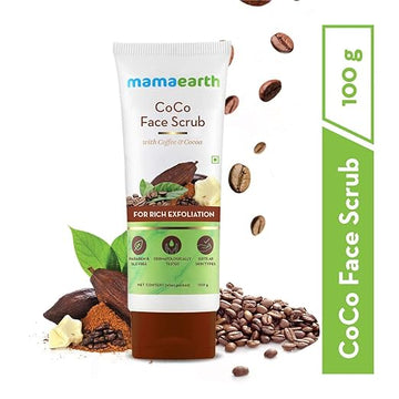 Mamaearth CoCo Face Scrub with Coffee & Cocoa for Rich Exfoliation - 100g