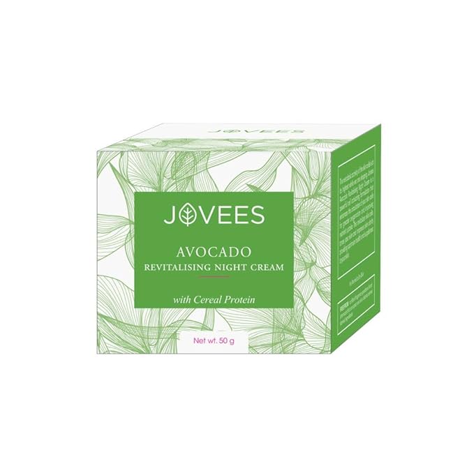 Jovees Night Cream with Avocado for Younger and Glowing Skin 50 Gm