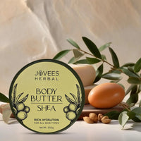 Jovees Shea Body Butter for Dry & Rough Skin | Deep Nourishment, Non-Sticky 200g