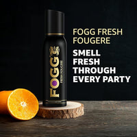 Fogg Fresh Fougere Premium No Gas Deodorant for Men, Long-Lasting Perfume Body Spray, 120 ml