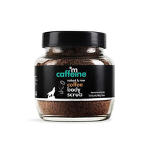 mCaffeine Exfoliating Coffee Body Scrub for Tan Removal & Soft-Smooth Skin | For Women & Men | De-Tan Bathing Scrub with Coconut Oil, Removes Dirt & Dead Skin from Neck, Knees, Elbows & Arms - 100gm