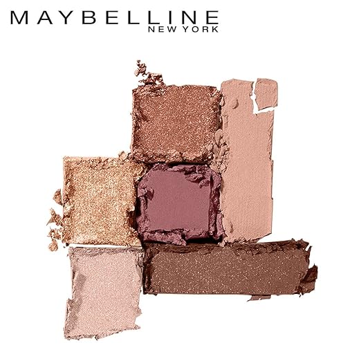 Maybelline New York Eyeshadow Palette Powder , 6 Highly Blendable Shades, Sheer Finish, City Mini Palette, 5Th Avenue Sunset, 6.4G, Multi