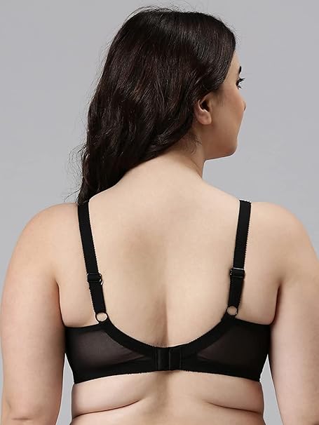 Enamor FB06 Full Support Classic Lace Lift Bra - Non-Padded, Wirefree & Full Coverage