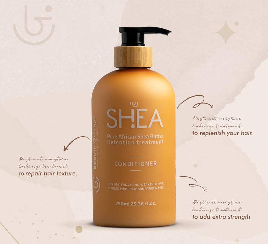 Beauty Garage Professional Shea Butter Retention Treatment Conditioner 750ml