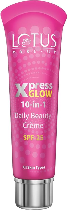 Lotus Herbals Make-up Xpress Glow 10 in 1 SPF 25 Daily Beauty Cream (Royal Pearl, 30g)