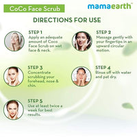 Mamaearth CoCo Face Scrub with Coffee & Cocoa for Rich Exfoliation - 100g